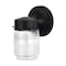 Nuvo Lighting 8W 1-Light Porch Wall, Mason Jar 3K, Black Finish with Clear Glass 62/1573 - alternate 6